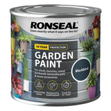 Ronseal Garden Paint, Black Bird, 250ml - FitfitGarden