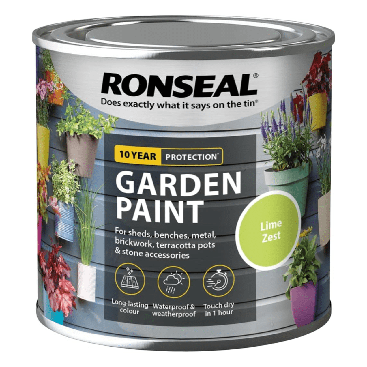 Ronseal Garden Paint, Lime Zest, 250ml - FitfitGarden
