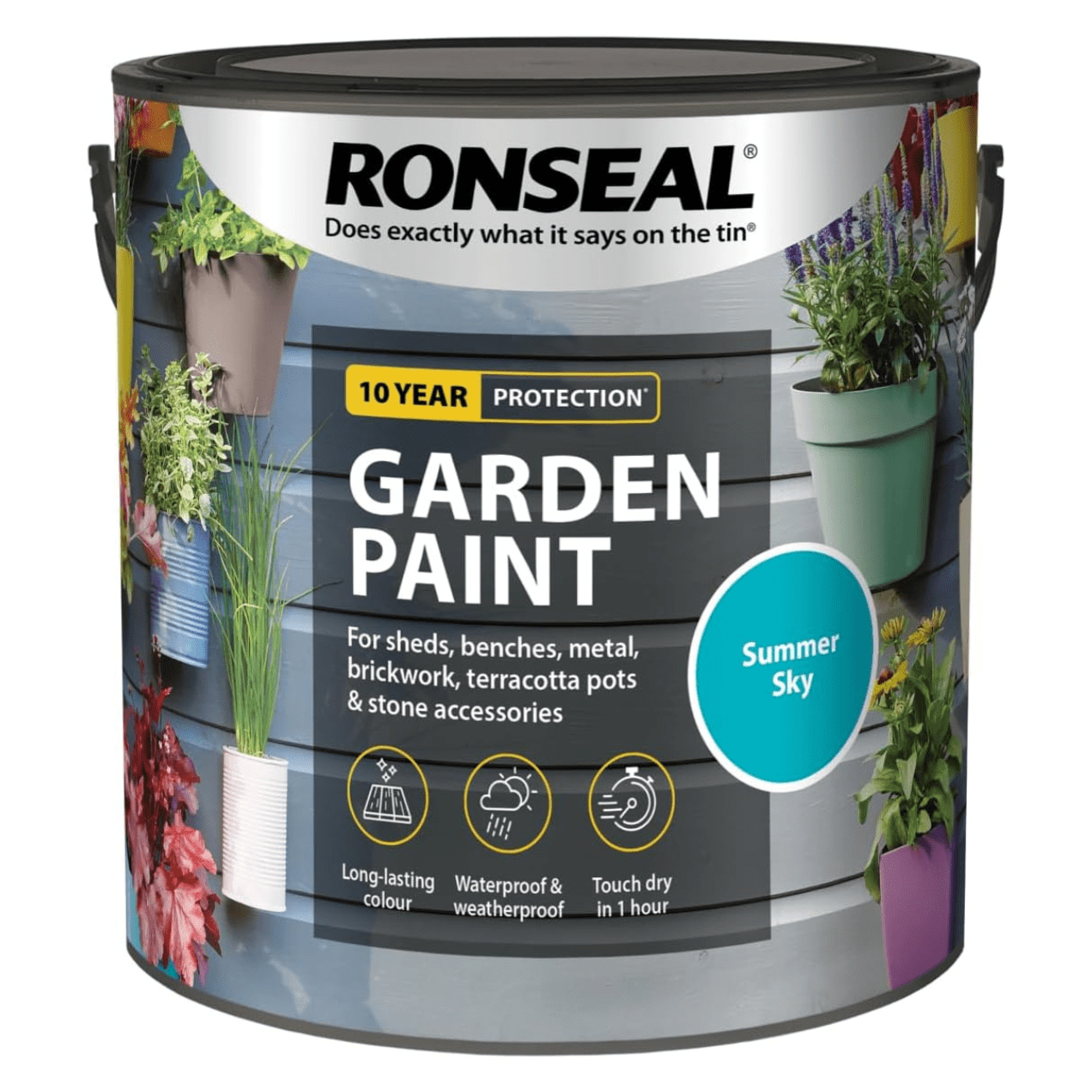 Ronseal Garden Paint Summer Sky 2.5L - FitfitGarden