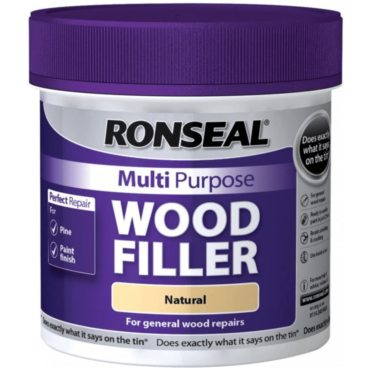 Ronseal Multi - Purpose Natural Ready - Mixed Wood Filler - 460g - FitfitGarden