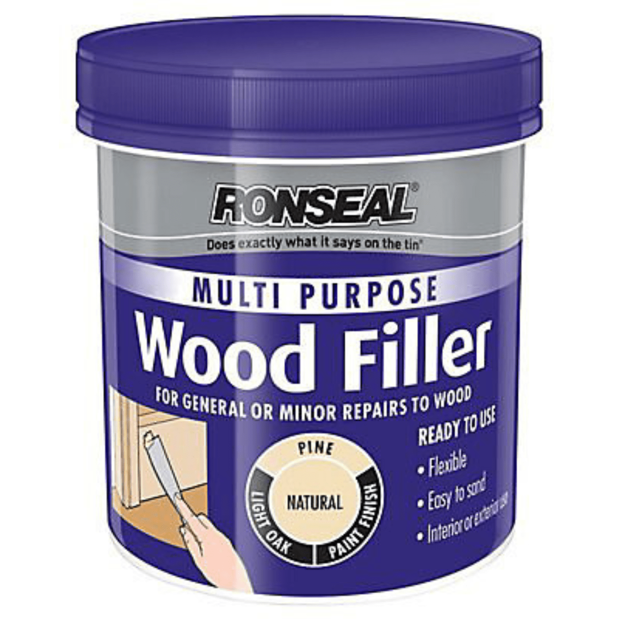 Ronseal Multi - Purpose Wood Filler - Natural, 250g - FitfitGarden