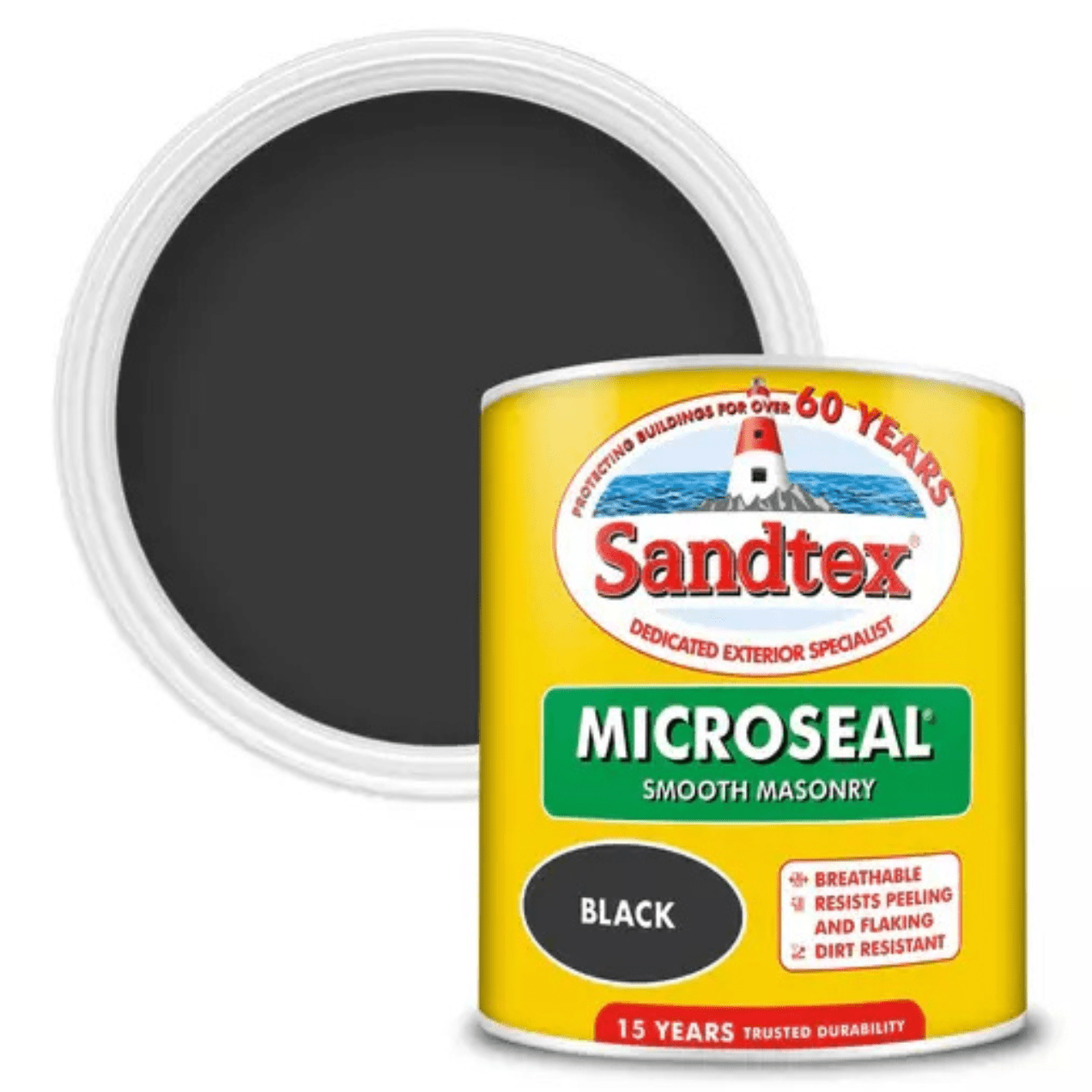 SANDTEX MICROSEAL SMOOTH MASONRY BLACK 1L - FitfitGarden