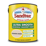Sandtex Microseal Smooth Masonry Country Stone 5L Paint - FitfitGarden