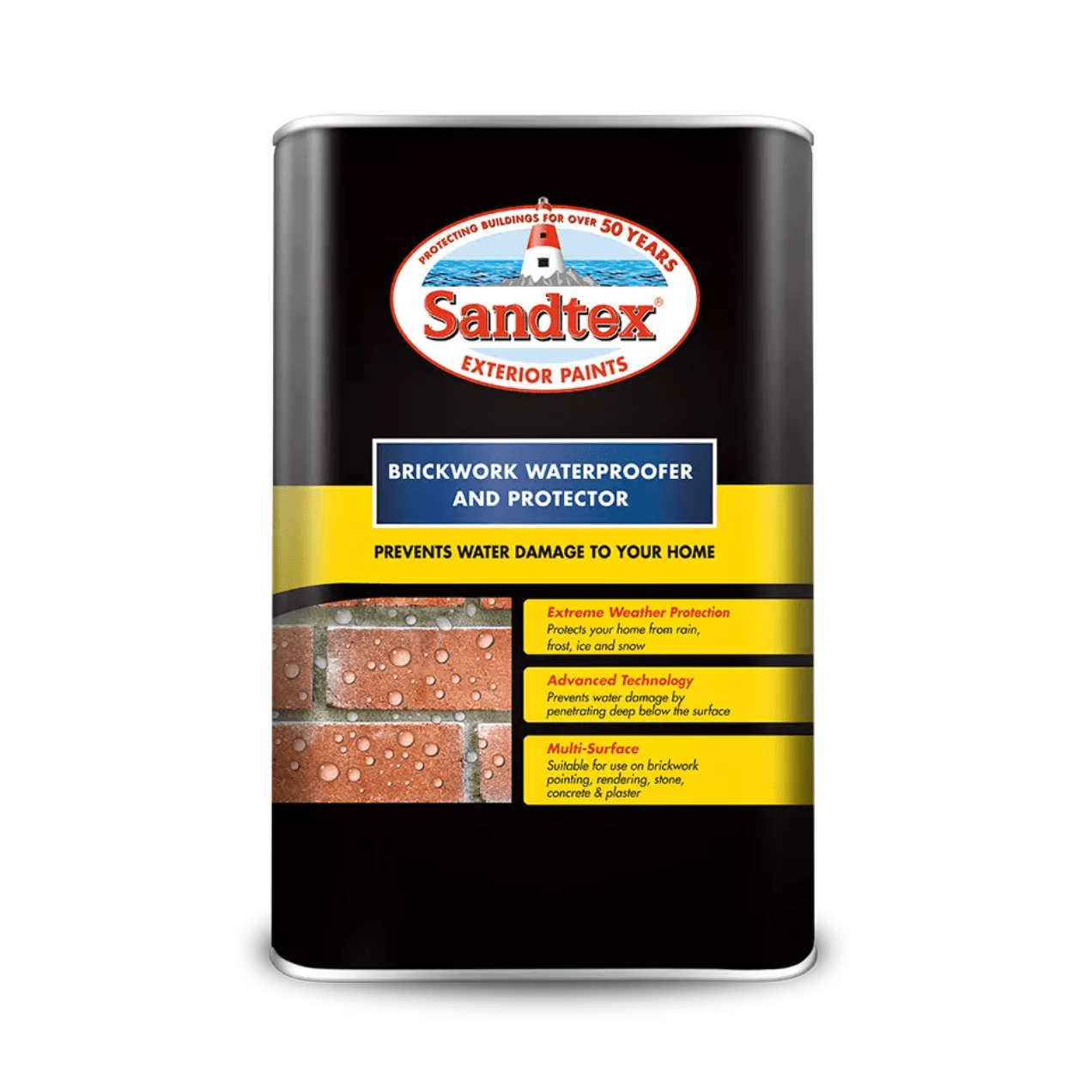 Sandtex Retail Brickwork Waterproofer & Protector Clear 5 Litre - FitfitGarden