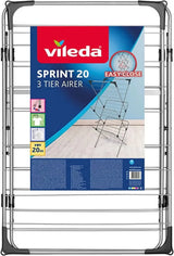 vileda sprint 20m 3 tier clothes airer