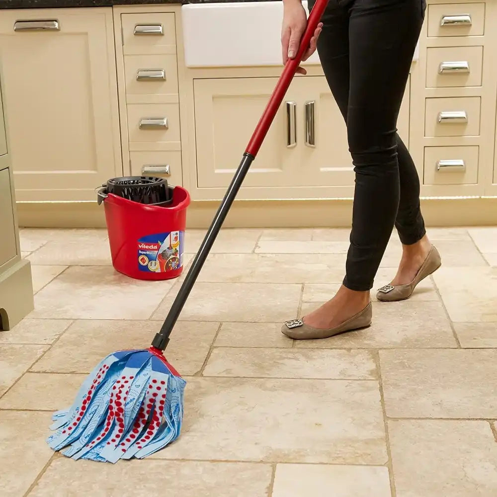 vileda supermocio 3action xl mop with extendable pole
