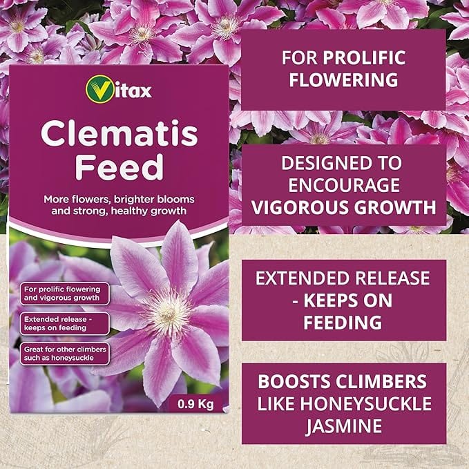 Vitax Clematis Feed Fertiliser, 0.9kg