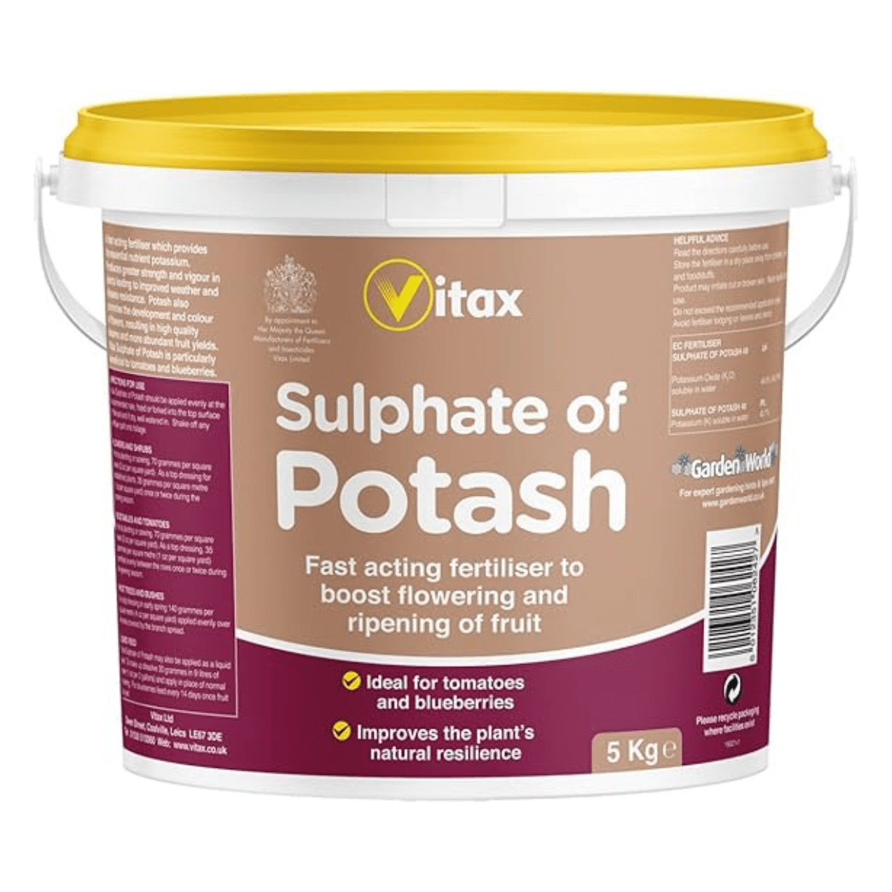 Vitax Sulphate of Potash Tub, 5kg - FitfitGarden