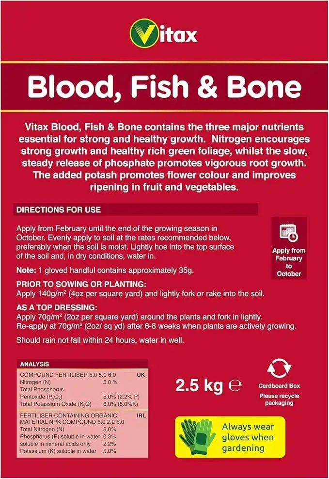 buy vitax blood fish and bone feed 2.5kg UK