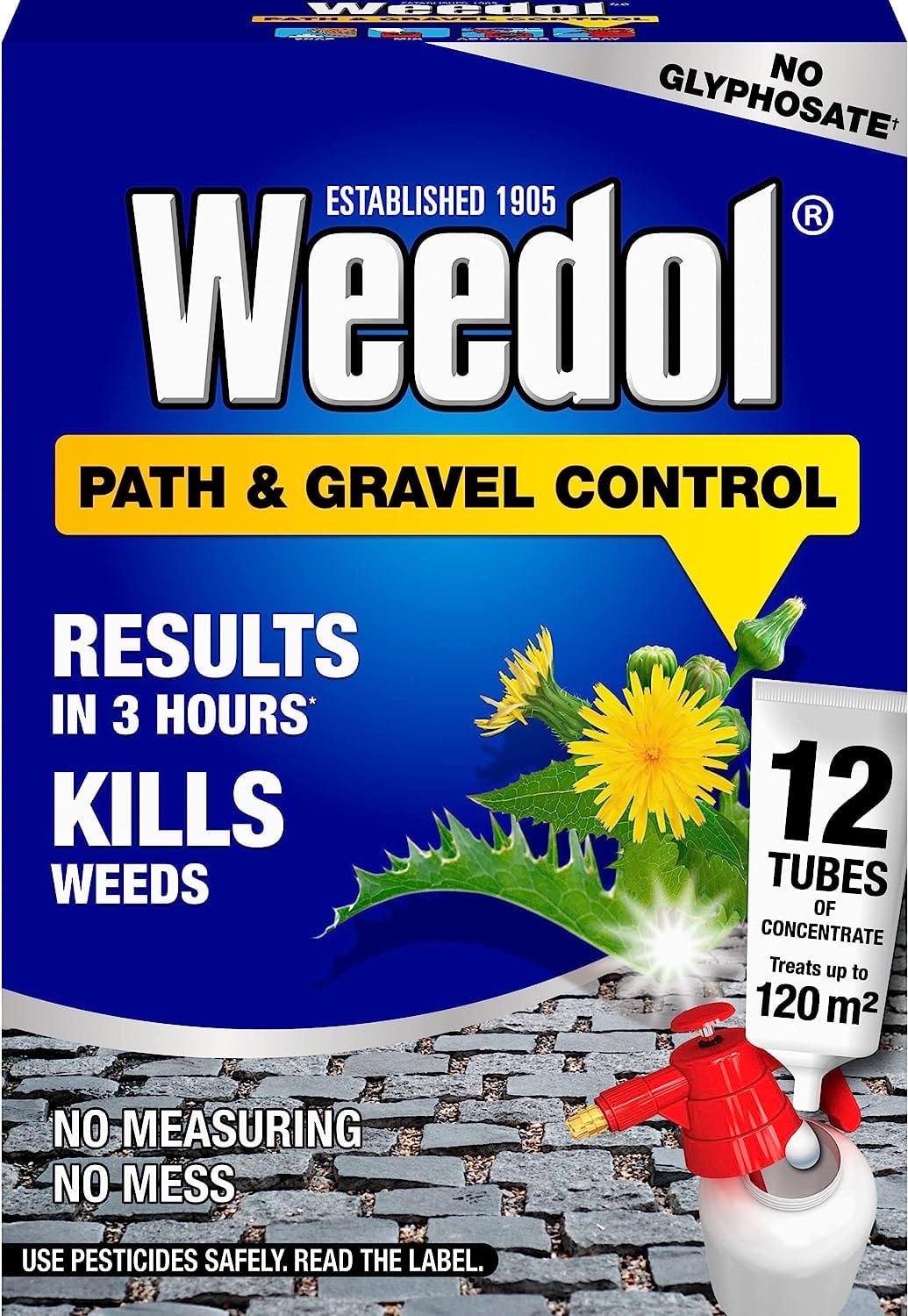 Weedol Path & Gravel Concentrated Weed Killer Liquid Concentrate 6 Tubes