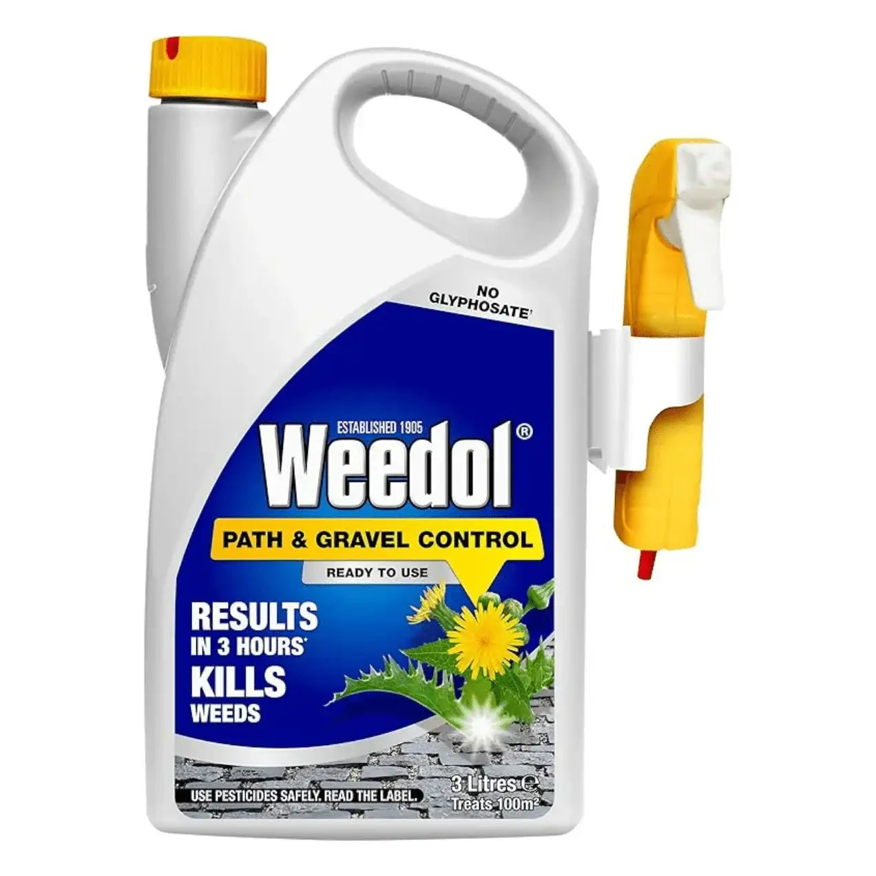 weedol path and gravel weedkiller with sprayer 3L