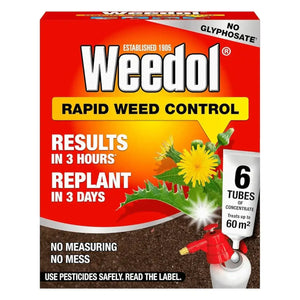 weedol rapid concentrate tubes 6 pack