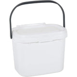 White/Grey Compost Caddy, 4.5L - FitfitGarden